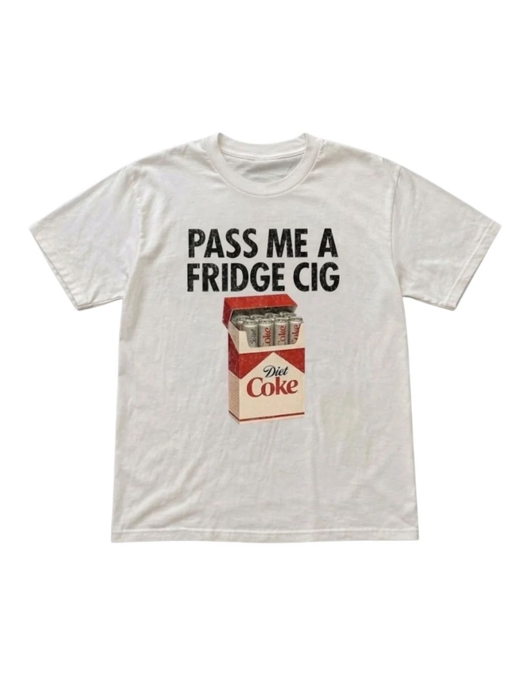 Gildan White Diet Coke Graphic Tee